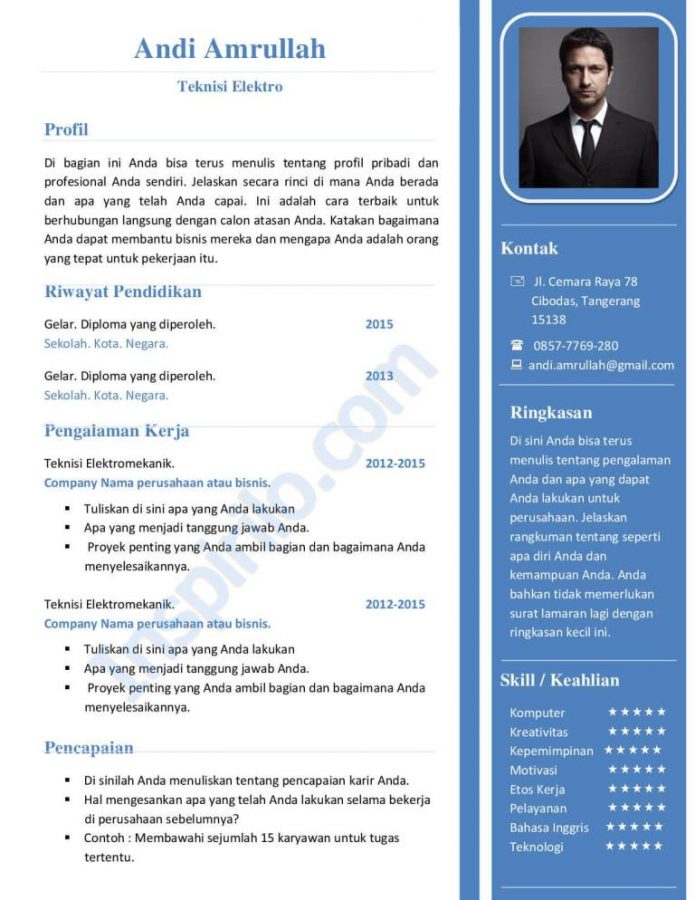Contoh Biodata Diri Yang Menarik Contoh Biodata Raport Sma Delinewstv