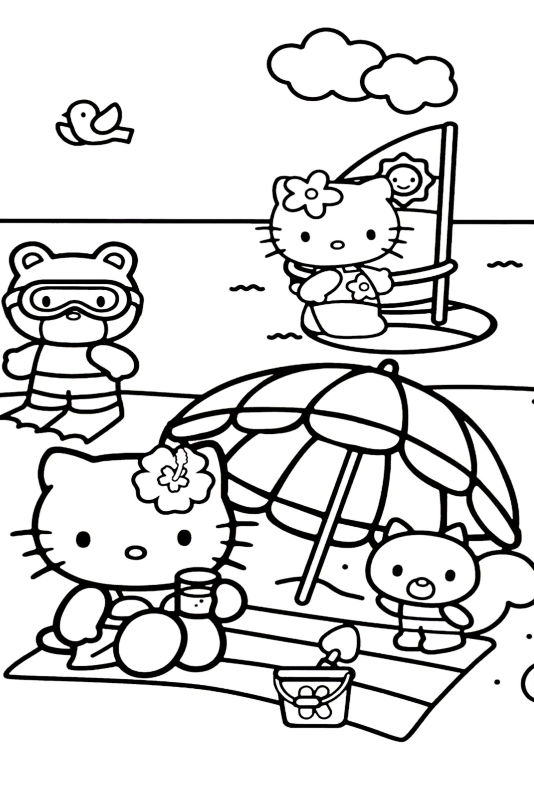 30 Gambar Mewarnai Hello Kitty Terbaik - Inspirilo
