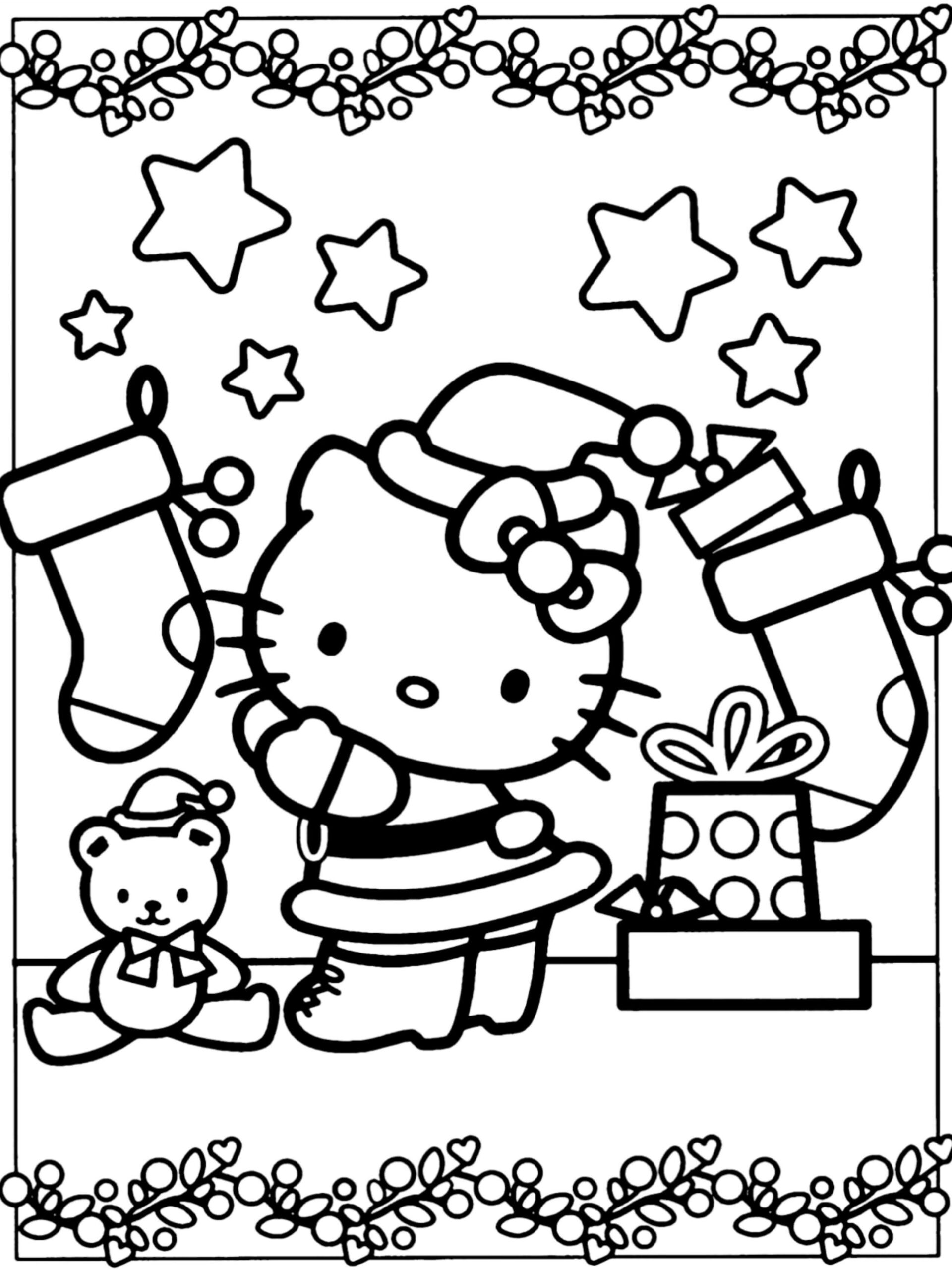 30 Gambar Mewarnai Hello Kitty Terbaik - Inspirilo
