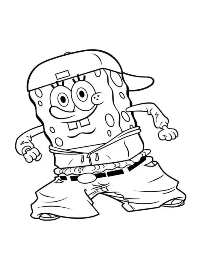 gambar mewarnai spongebob squarepants