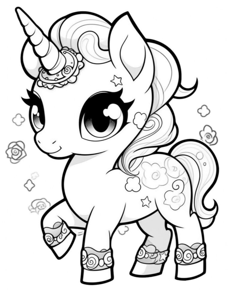 30+ Gambar Mewarnai Unicorn Kartun Lucu Untuk Anak TK - Inspirilo