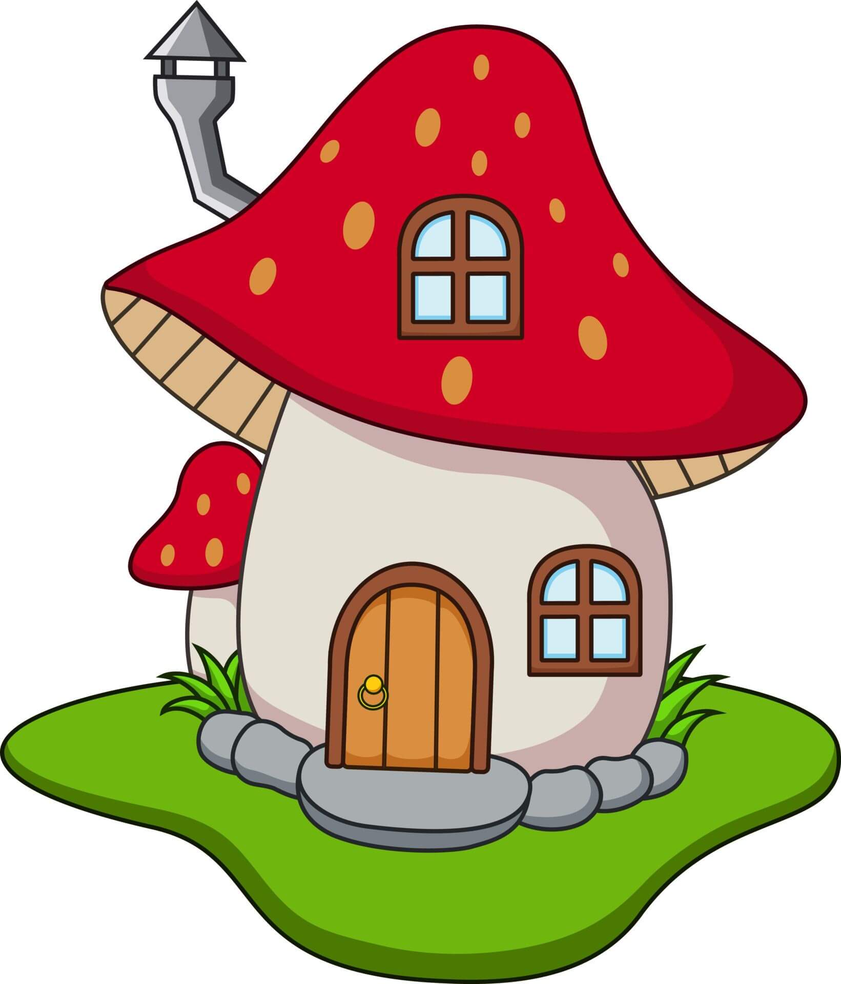 30+ Gambar Mewarnai Rumah Jamur (Mudah & Estetik)
